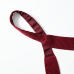Italian Silk Knit Tie // Red