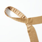 Italian Silk Knit Tie // Bronze