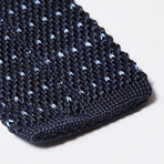 Italian Silk Knit Tie // Blue Mix