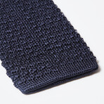 Italian Silk Knit Tie // Navy