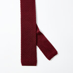Italian Silk Knit Tie // Red