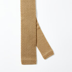 Italian Silk Knit Tie // Bronze