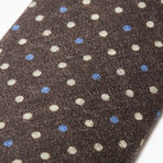 Wool Dot Tie // Brown Dot