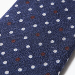 Wool Dot Tie // Navy Dot