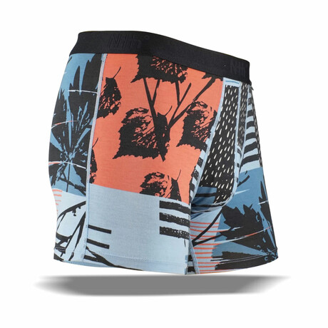 Nth Degree Boxer Brief // Autumn Leave // Orange + Blue + Black (XS)