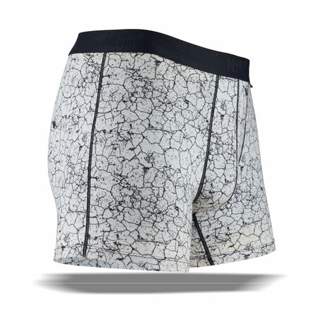 Nth Degree Boxer Brief // Cracked Earth // Black + White (XS)