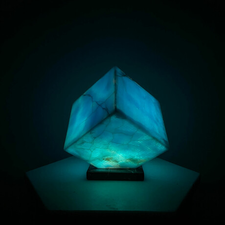 Blue Onyx Lamp