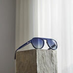 Men's Romain Polarized Sunglasses // Cobalt + Blue Gradient