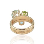 Estate 18K Yellow Gold Multicolored Quartz Ring // Ring Size: 7.25 // Pre-Owned