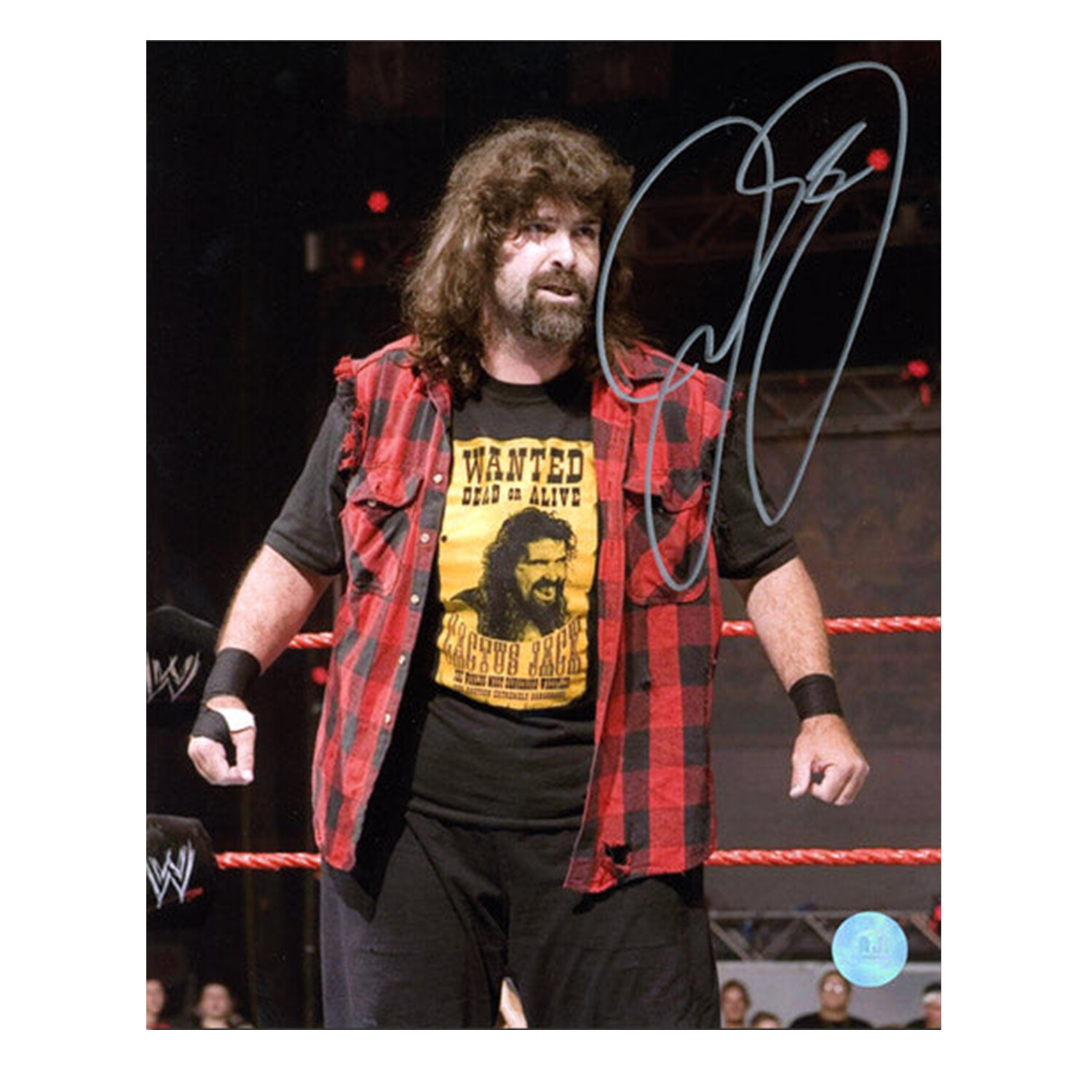 Cactus Jack Wanted Dead T-Shirt from Homage | Grey | Vintage WWE Apparel from Homage.