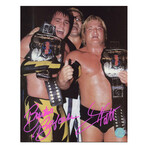 Greg Valentine & Brutus Beefcake // Dual Signed Dream Team Tag Team 8x10 Photo