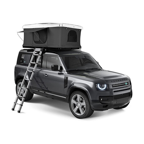 Basin Hard Shell Rooftop Car Camping Tent // Black + White