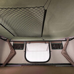 Basin Hard Shell Rooftop Car Camping Tent // Beige + White