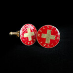 Switzerland // 1 Rappen Coin Cufflink