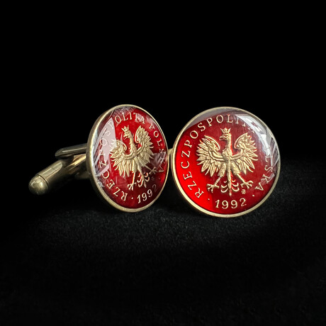 Poland // Eagle 2 Grosze Coin Cufflink