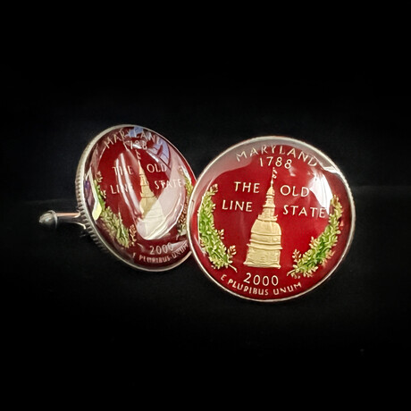 Maryland Quarter Coin Cufflink