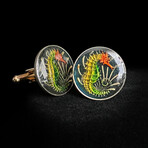 Singapore // Seahorse 10 Cents Coin Cufflink