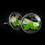 Mississippi Quarter Coin Cufflink