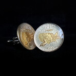 Louisiana Purchase Quarter Coin Cufflink