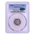 1902-S Barber Dime // PCGS & CAC Certified // Deluxe Collector's Pouch