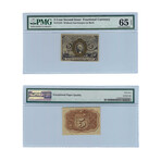 5-Cent United States Fractional Currency Collection // Set of 5 // PMG Certified