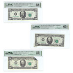 $20 Small Size Federal Reserve Error Note Collection // Set of 3 // PMG Certified