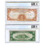 1922 & 1928 Small and Large Size Gold Certificates // Set of 2 // VF25