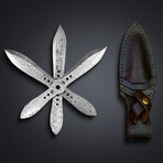 Lot Of 3 // Damascus Throwing knives // 2019