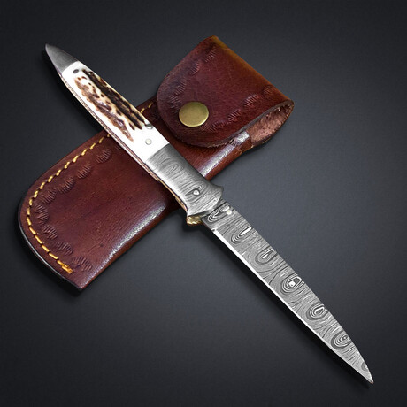Damascus Pocket Folding Knife // 2016