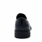 Aston Marc Mens Tuscan Cap Toe Dress Shoes // Navy (US Men's Size 8)