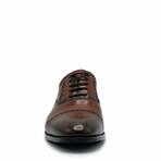 Aston Marc Mens Tempo Cap Toe Dress Shoe // Brown (US Men's Size 8)