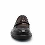 Aston Marc Mens Tuscan Penny Loafer Dress Shoe // Brown (US Men's Size 8)