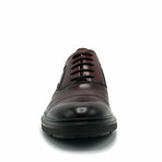 Aston Marc Mens Tuscan Cap Toe Dress Shoes // Maroon (US Men's Size 8)