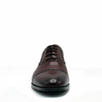 Aston Marc Mens Tempo Cap Toe Dress Shoe // Maroon (US Men's Size 8)