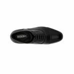 Aston Marc Mens Tempo Cap Toe Dress Shoe // Black (US Men's Size 8)