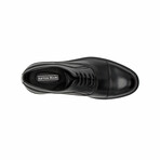 Aston Marc Mens Tuscan Cap Toe Dress Shoes // Black (US Men's Size 8)