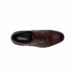 Aston Marc Mens Tempo Cap Toe Dress Shoe // Maroon (US Men's Size 8)