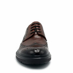 Aston Marc Mens Tuscan Wingtip Dress Shoe // Tan (US Men's Size 8)