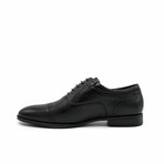 Aston Marc Mens Tempo Cap Toe Dress Shoe // Black (US Men's Size 8)