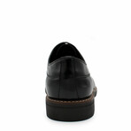 Aston Marc Mens Monaco Plain Toe Dress Shoe // Black (US Men's Size 8)