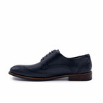 Aston Marc Mens Premier Wingtip Dress Shoes // Navy (US Men's Size 8)