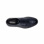 Aston Marc Mens Tuscan Cap Toe Dress Shoes // Navy (US Men's Size 8)