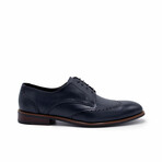 Aston Marc Mens Premier Wingtip Dress Shoes // Navy (US Men's Size 8)