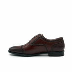 Aston Marc Mens Tempo Cap Toe Dress Shoe // Maroon (US Men's Size 8)