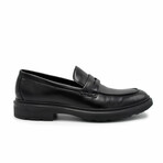Aston Marc Mens Tuscan Penny Loafer Dress Shoe // Black (US Men's Size 8)