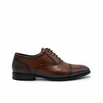 Aston Marc Mens Tempo Cap Toe Dress Shoe // Brown (US Men's Size 8)