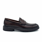 Aston Marc Mens Tuscan Penny Loafer Dress Shoe // Brown (US Men's Size 8)