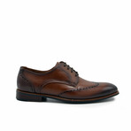Aston Marc Mens Premier Wingtip Dress Shoes // Tan (US Men's Size 8)