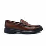 Aston Marc Mens Tuscan Penny Loafer Dress Shoe // Tan (US Men's Size 8)