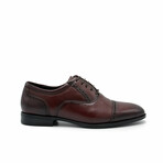 Aston Marc Mens Tempo Cap Toe Dress Shoe // Maroon (US Men's Size 8)